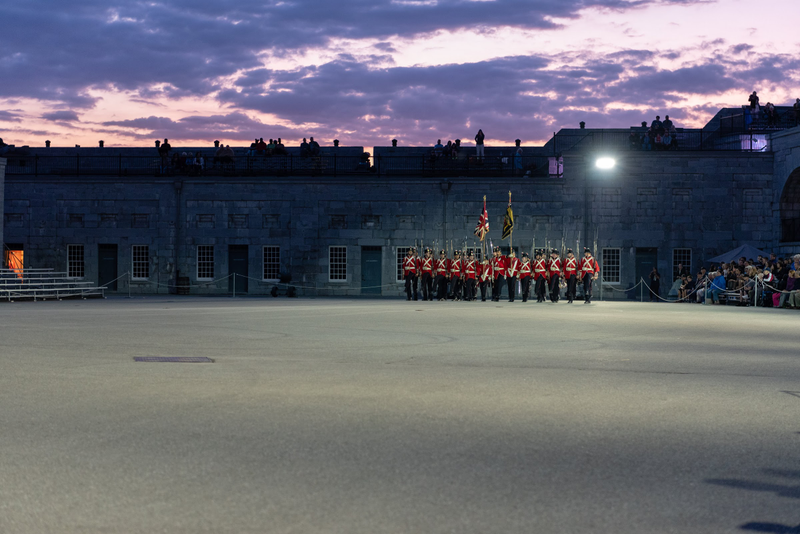 Illustration for article titled Selected Pictures from the Fort Henry Sunset Ceremony 2019 Finale